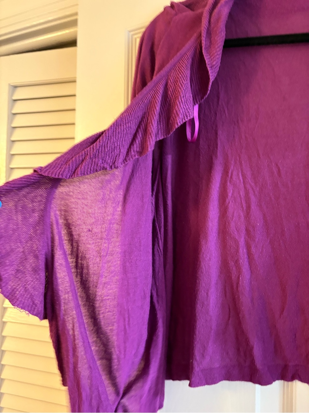 Lane Bryant Ruffle-Front Open Cardigan - Picture 2 of 3